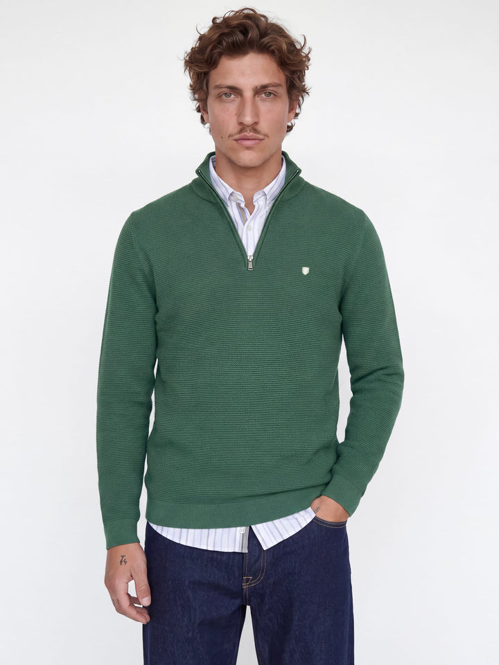 Jack &amp; Jones 12300876 Bluryan trui heren donkergroen