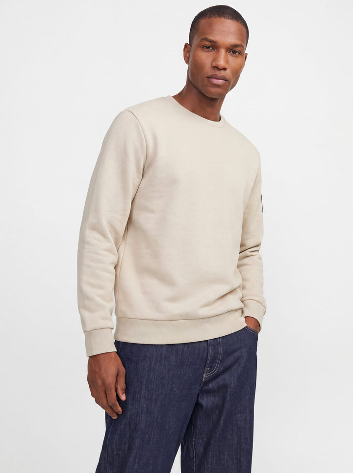 Jack &amp; Jones 12298440 Cleveland sweater beige – heren