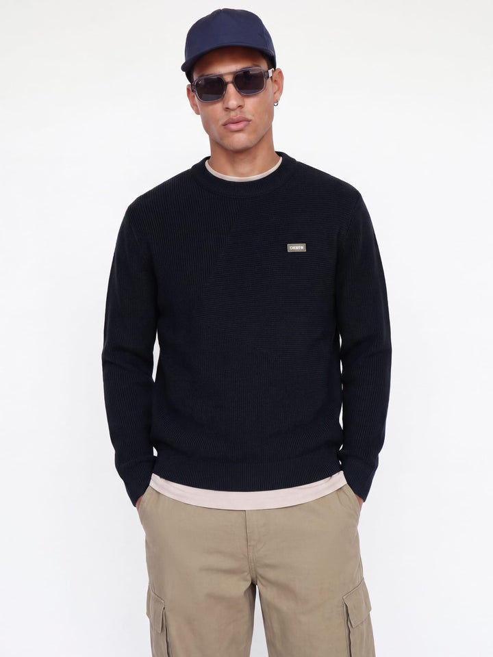 Jack &amp; Jones 12300879 Club trui heren navy