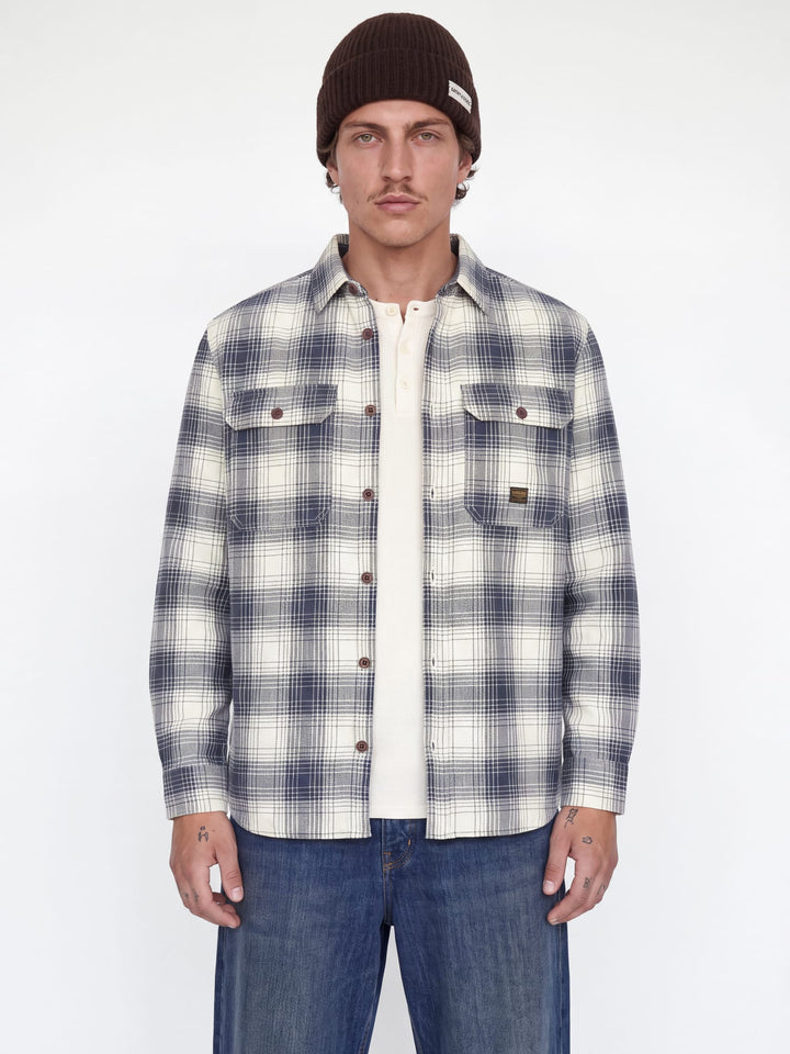 Jack &amp; Jones 12301357 Bluivy overhemd l/m blauw dessin – heren