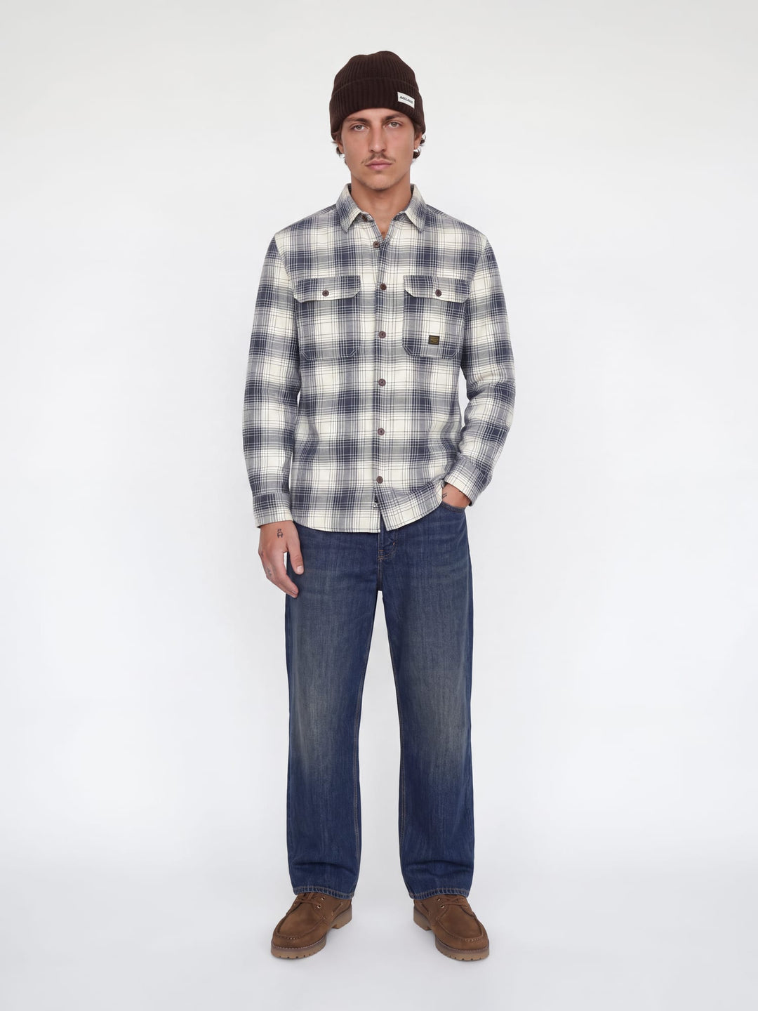 Jack &amp; Jones 12301357 Bluivy overhemd l/m blauw dessin – heren
