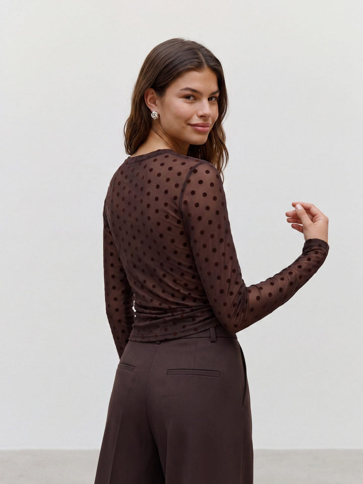 VERO MODA 10340014 Lova top bruin – dames