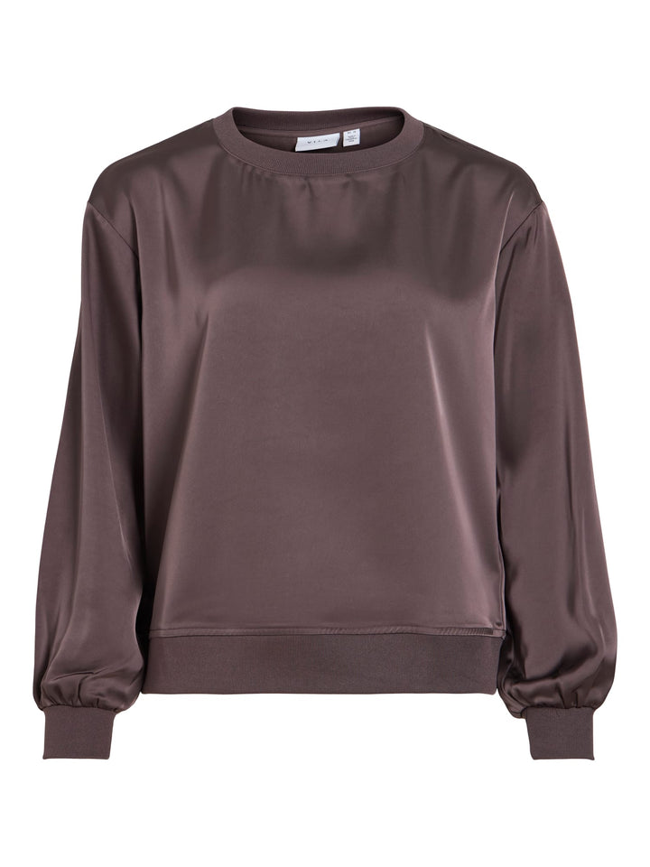 Vila 14119303 liso sweater dames bruin