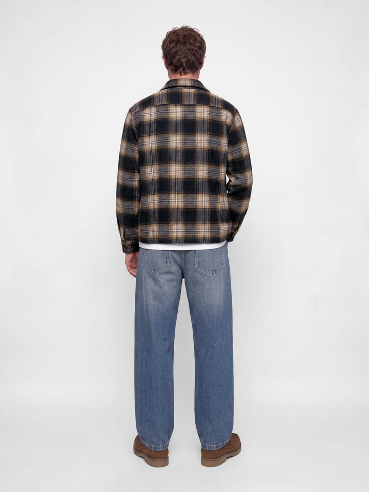 Jack &amp; Jones 12300017 Soho overhemd l/m blauw dessin