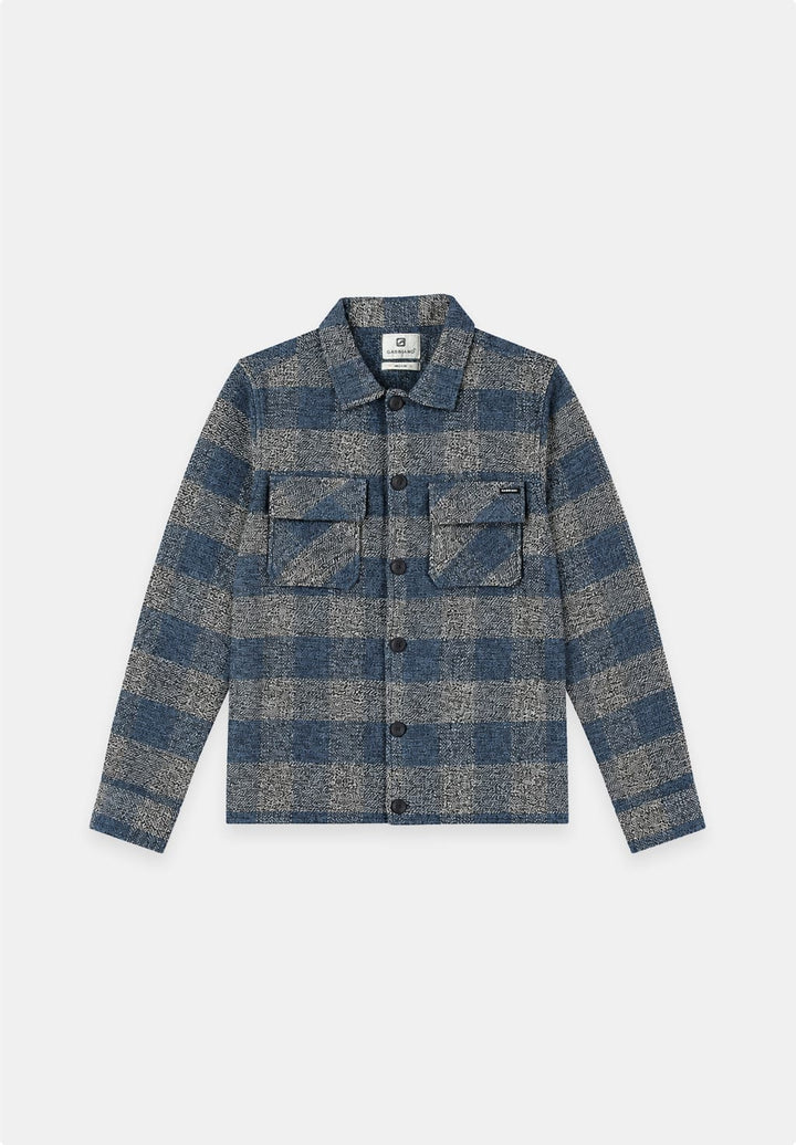 Gabbiano men 4267433 MORAR overhemd l/m blauw dessin – heren