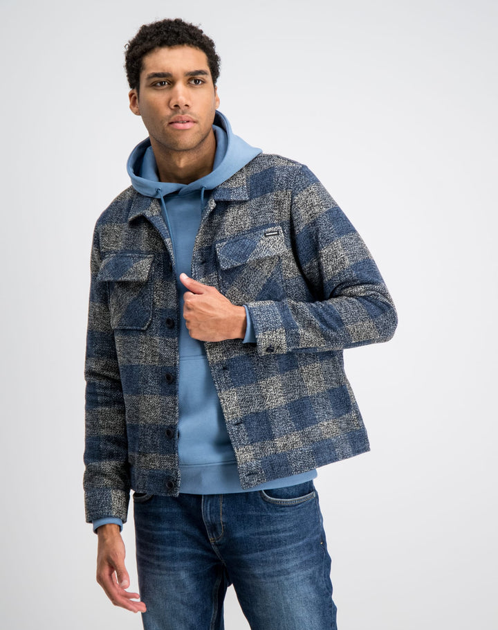 Gabbiano men 4267433 MORAR overhemd l/m blauw dessin – heren