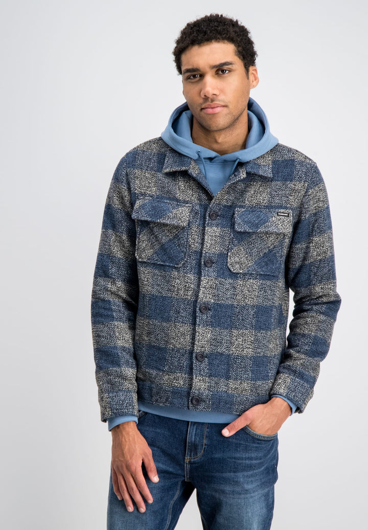 Gabbiano men 4267433 MORAR overhemd l/m blauw dessin – heren