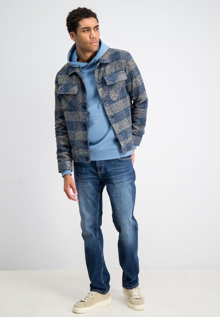 Gabbiano men 4267433 MORAR overhemd l/m blauw dessin – heren