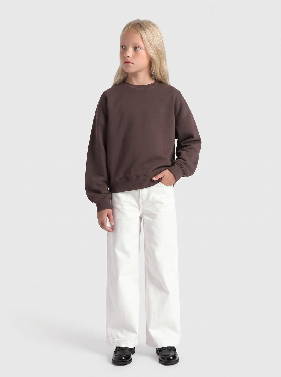 kids only 15380034 Sweat bruin – sweater meisjes
