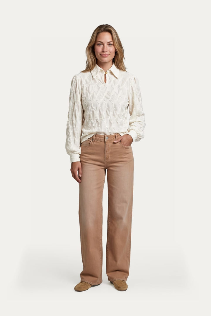 G-Maxx 26WQG12 top l/m dames beige