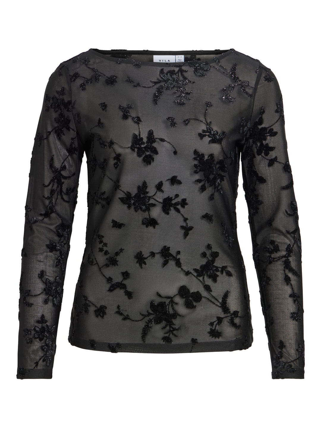 Vila 14118890 Miranda top l/m dames zwart