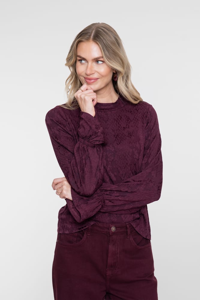 Geisha 62670-20 top l/m dames bordeaux