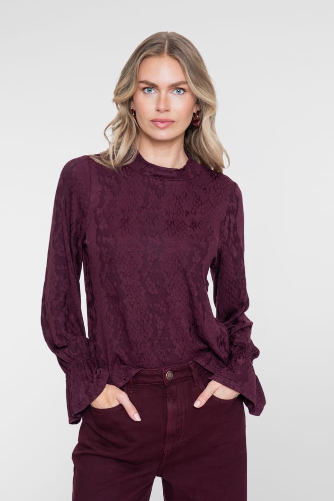 Geisha 62670-20 top l/m dames bordeaux