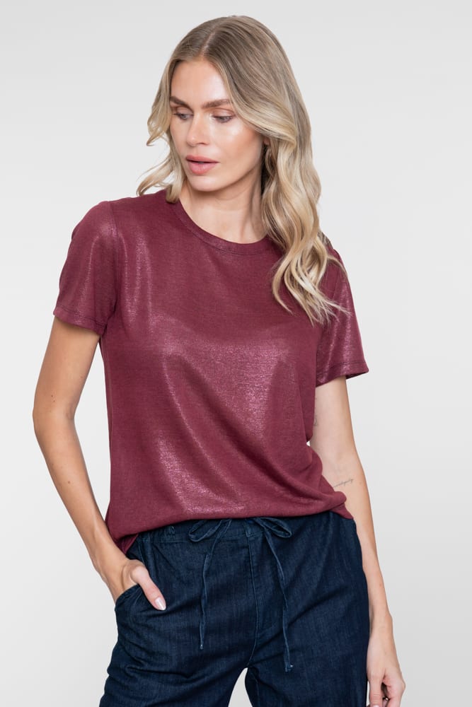 Geisha 62561-41 t-shirt k/m dames bordeaux