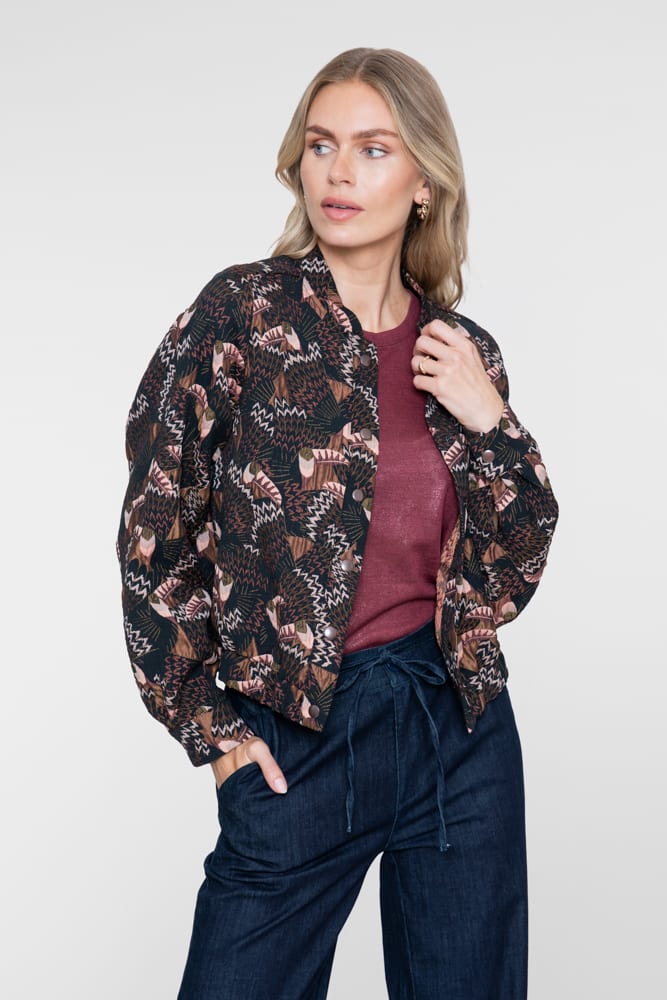 Geisha 62561-41 t-shirt k/m dames bordeaux