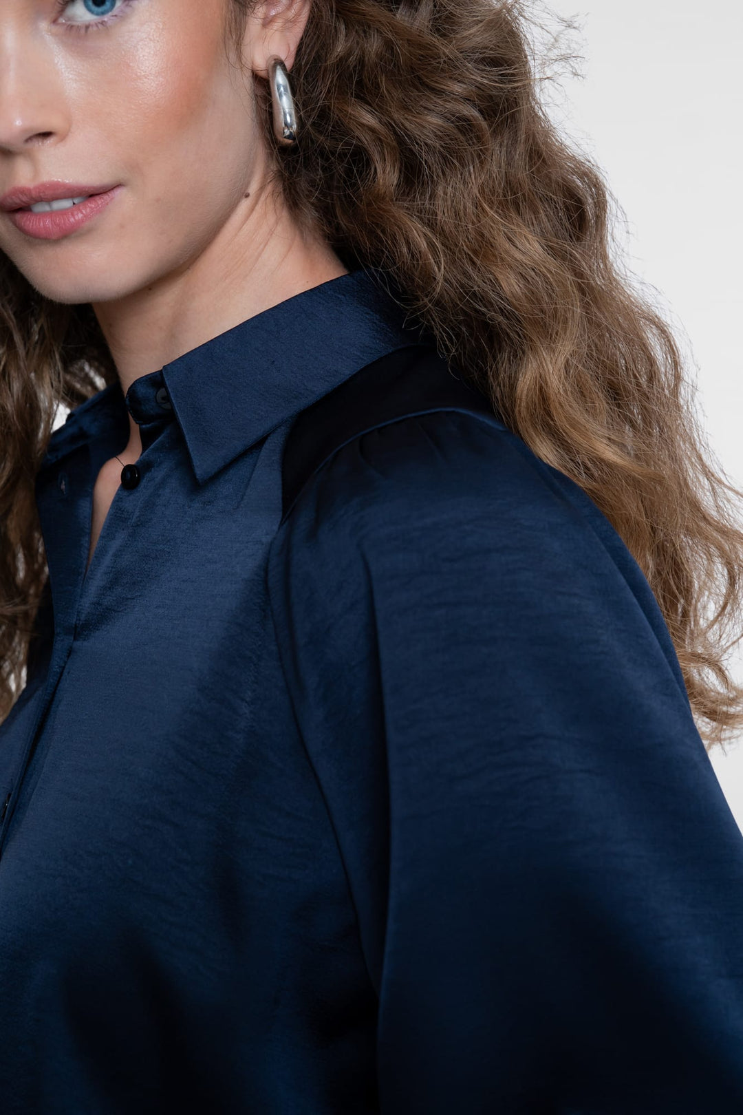 Geisha 63565-21 blouse l/m navy – dames
