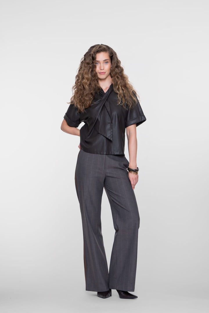 Geisha 61503-10 lange broek dames bruin dessin