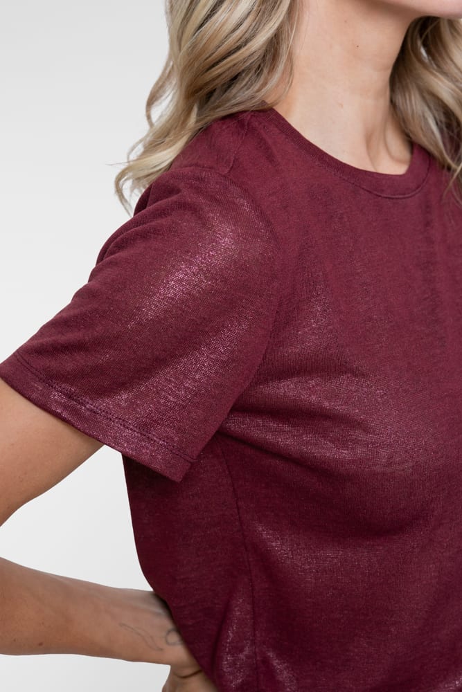 Geisha 62561-41 t-shirt k/m dames bordeaux