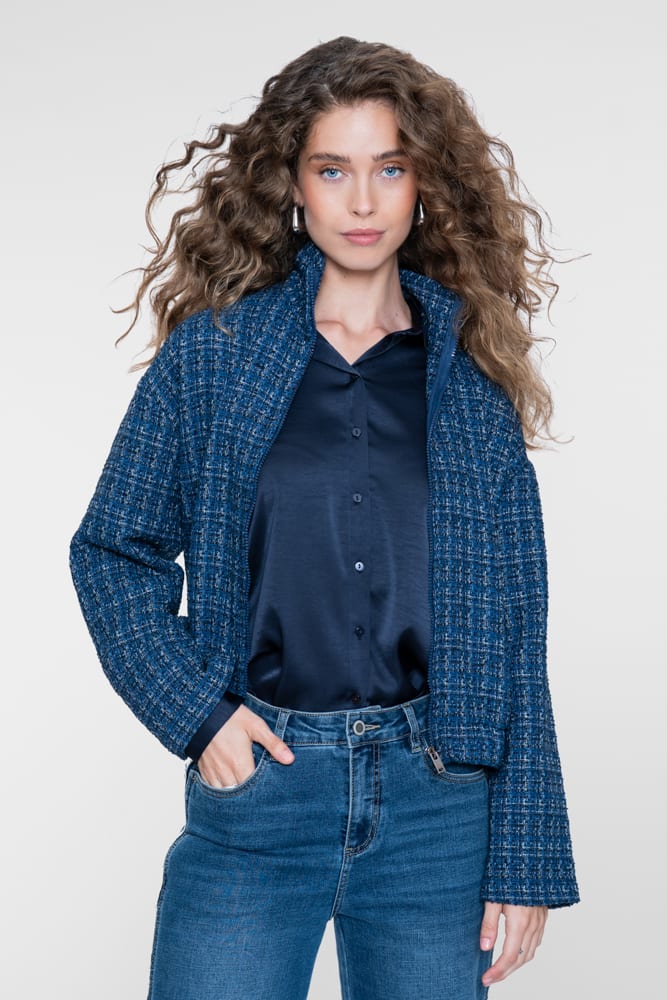 Geisha 63565-21 blouse l/m navy – dames