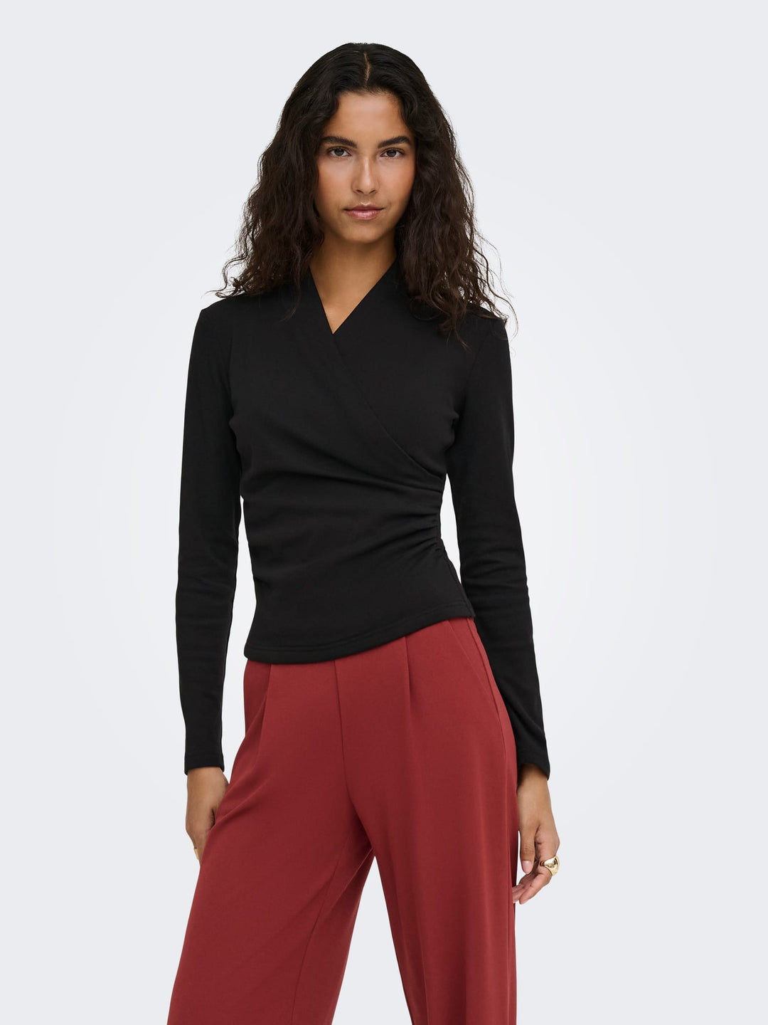 jacqueline de yong 15382763 daze top l/m zwart