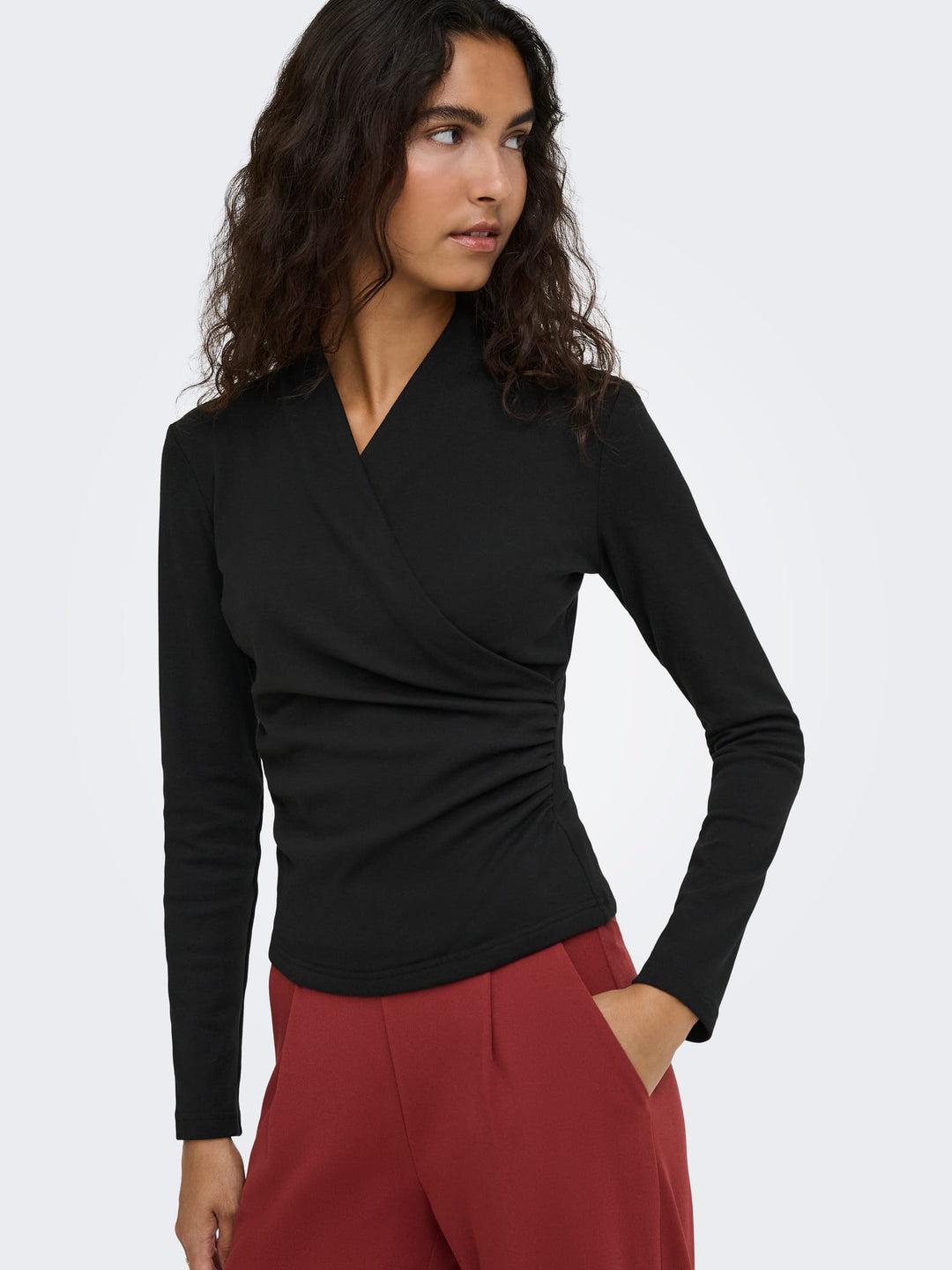 jacqueline de yong 15382763 daze top l/m zwart