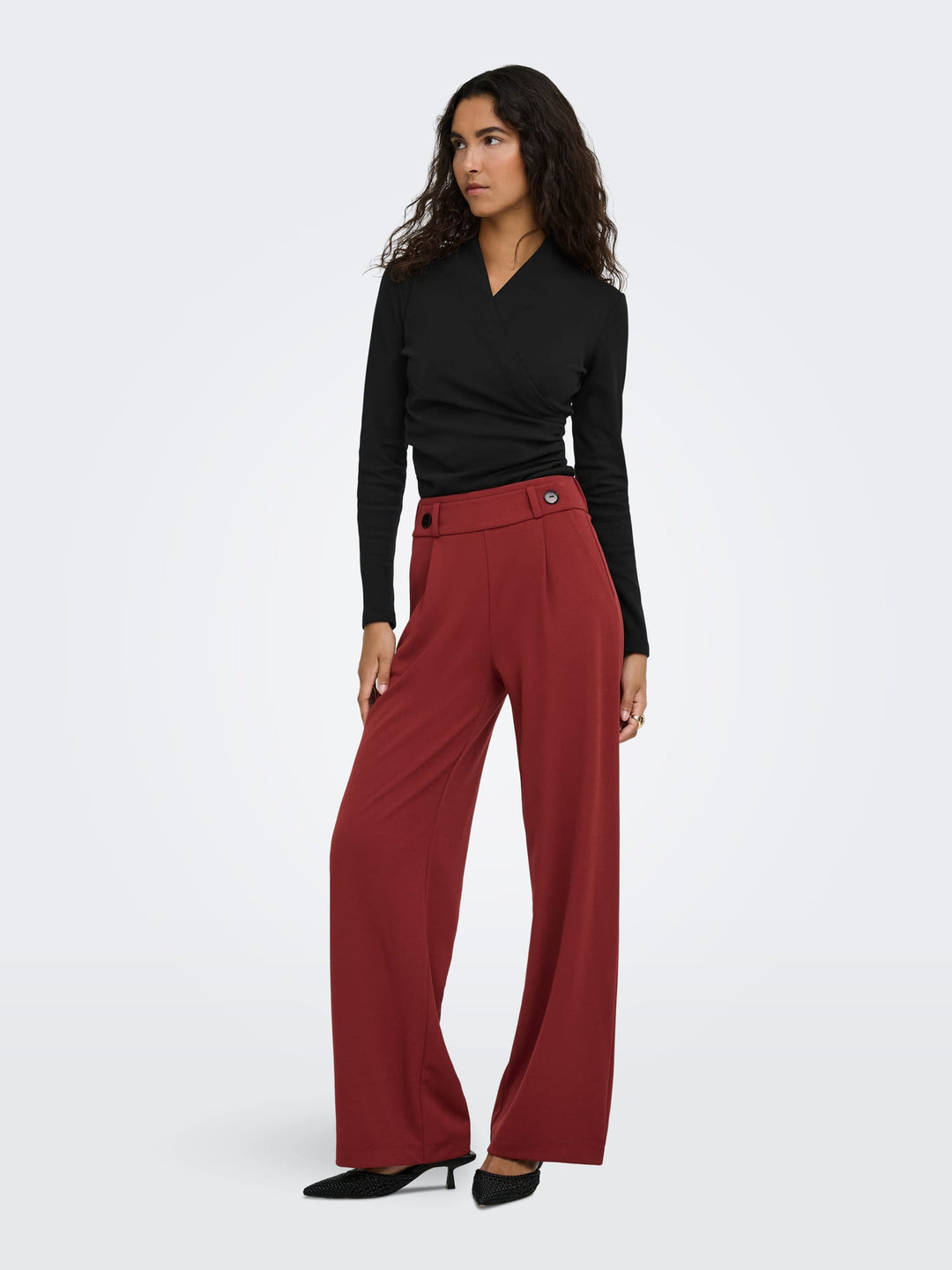 jacqueline de yong 15382763 daze top l/m zwart