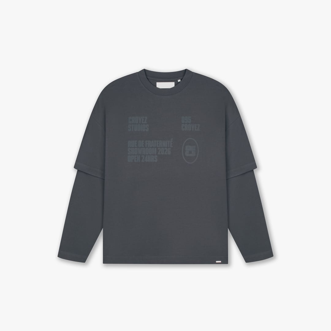 Croyez CRB50026011 t-shirt l/m heren antraciet