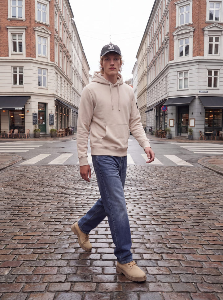 Jack &amp; Jones 12298441 Cleveland sweater beige – heren