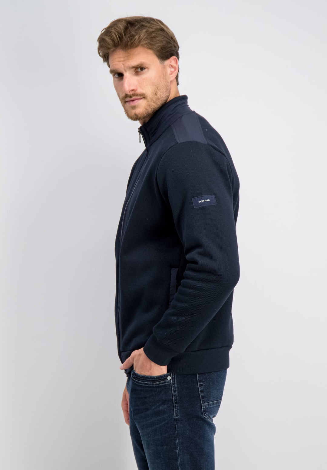 Gabbiano men 4267437 BIRK vest sweat navy – heren