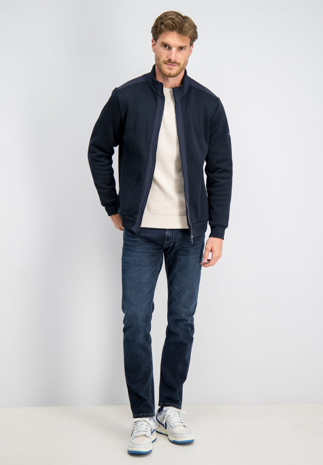 Gabbiano men 4267437 BIRK vest sweat navy – heren