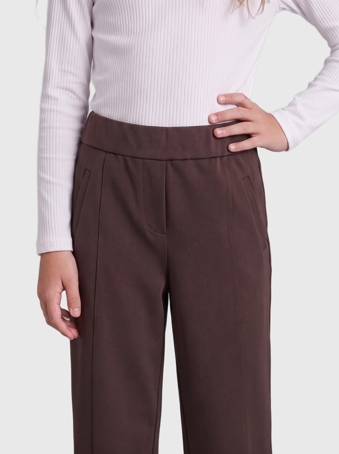 kids only 15358864 Warm up lange broek bruin – meisjes