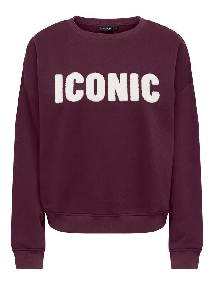Only 15254183 Sweat bordeaux – dames