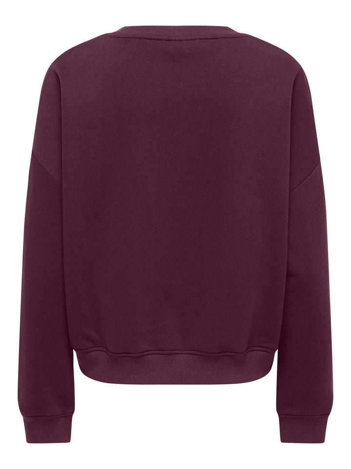 Only 15254183 Sweat bordeaux – dames