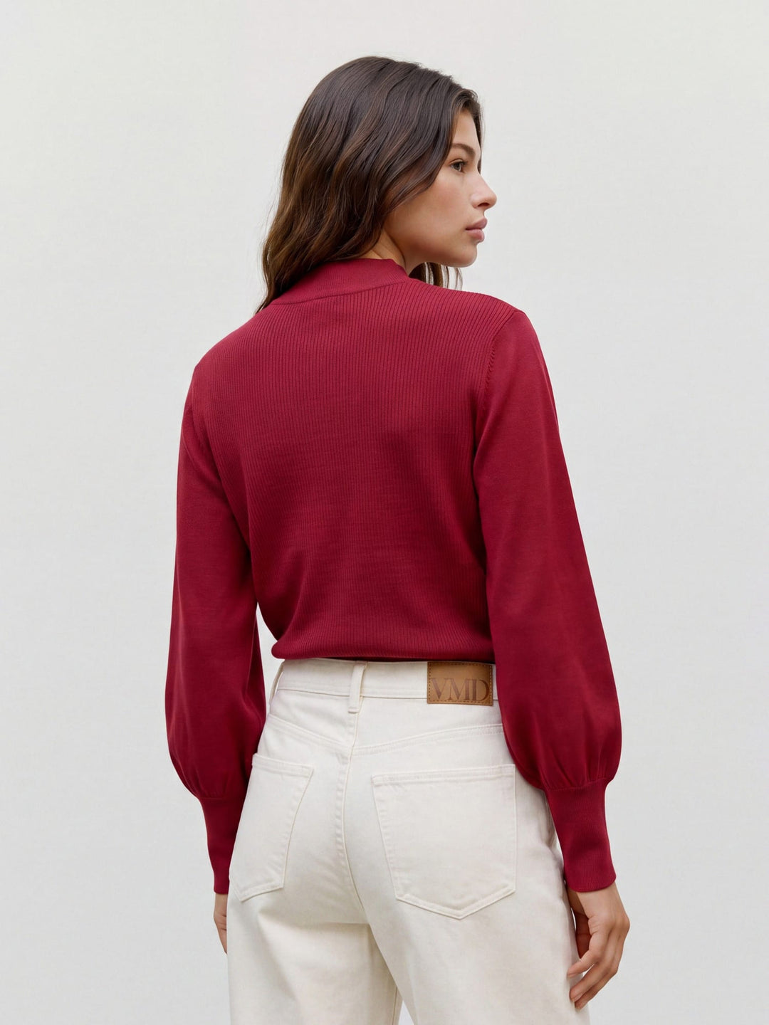 VERO MODA 10347145 Hollykaris trui dames steenrood