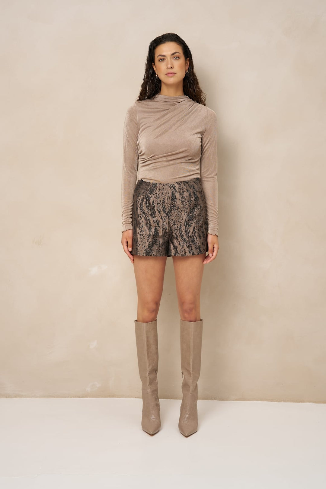 Lofty Manner RJ18 - Top Jimmi - Draped Uni taupe