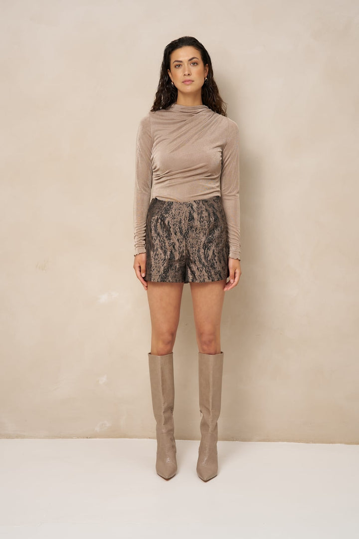 Lofty Manner RJ18 - Top Jimmi - Draped Uni taupe
