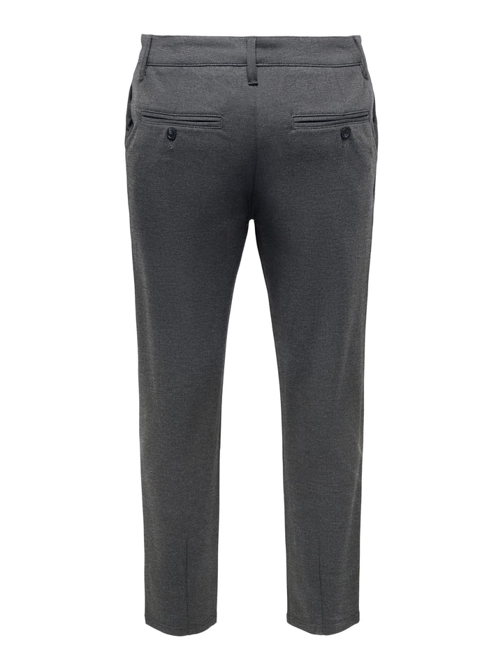 ONLY &amp; SONS 22040689 Mark lange broek grijs dessin – heren - L34