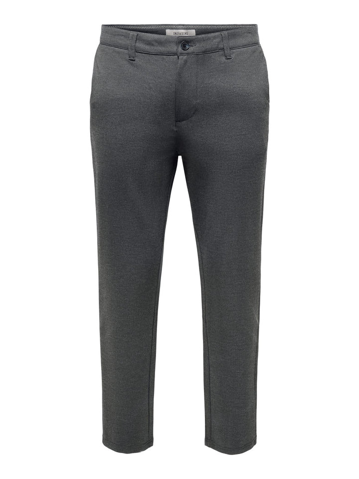 ONLY &amp; SONS 22040689 Mark lange broek grijs dessin – heren - L32