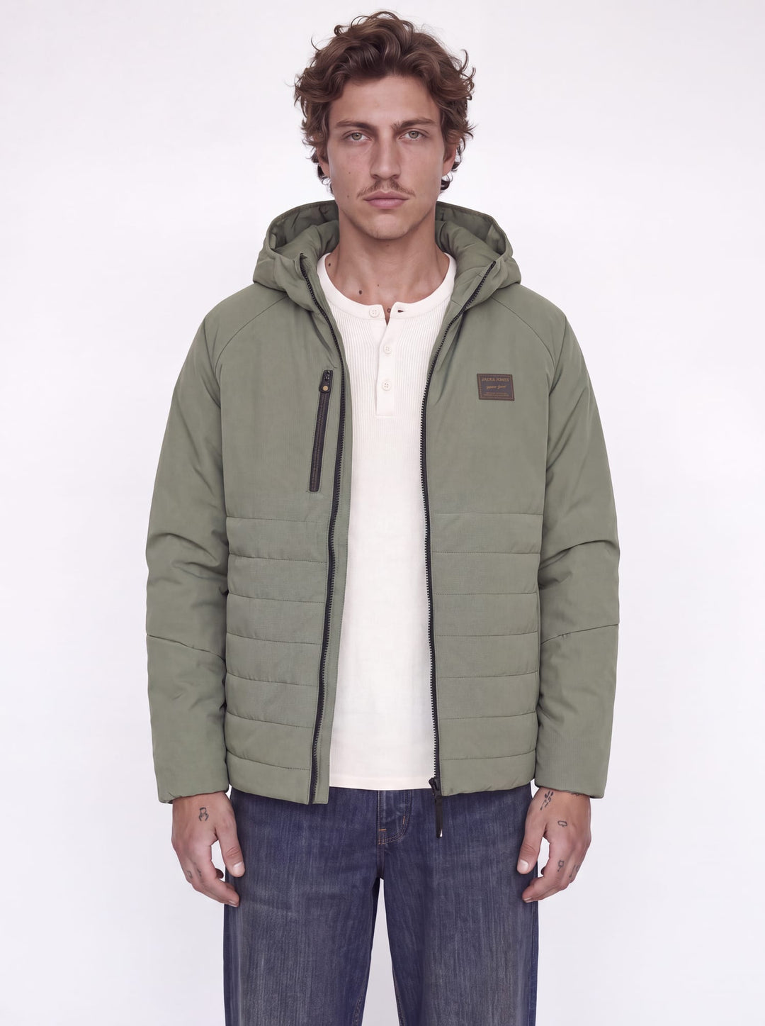 Jack &amp; Jones 12279247 Finn winterjas olijf – heren