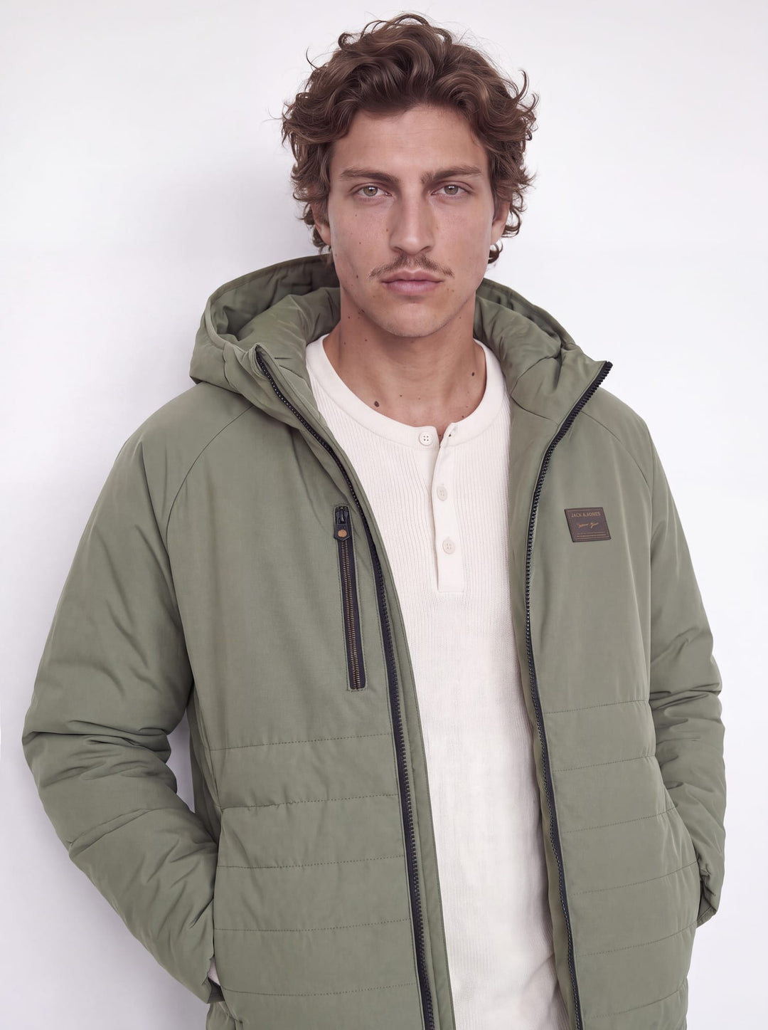 Jack &amp; Jones 12279247 Finn winterjas olijf – heren
