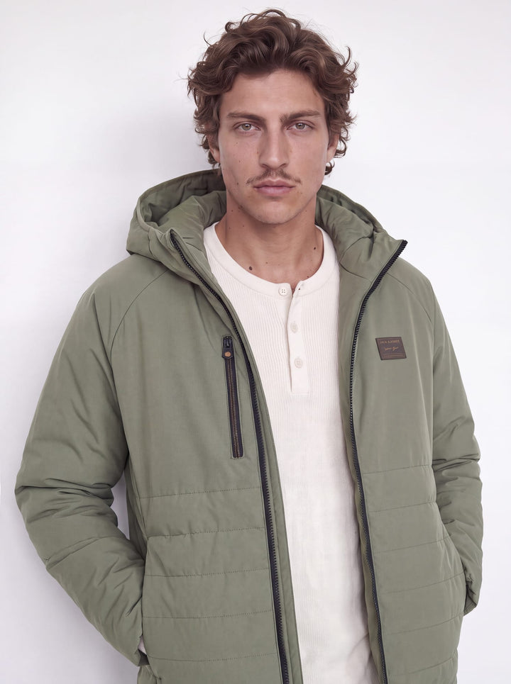 Jack &amp; Jones 12279247 Finn winterjas olijf – heren