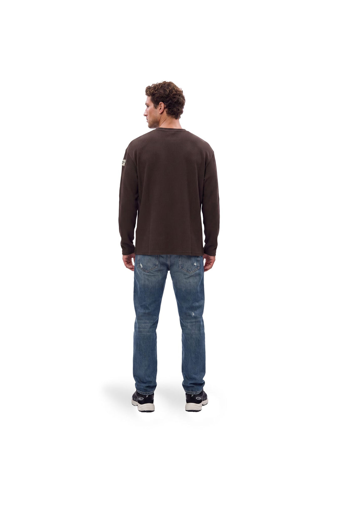 Malelions MMB50026005 t-shirt bruin dessin – heren