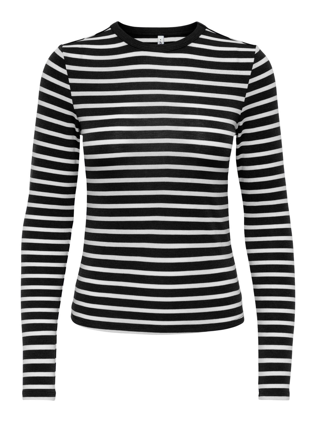 Only 15386488 Levie T-shirt lange mouw zwart dessin