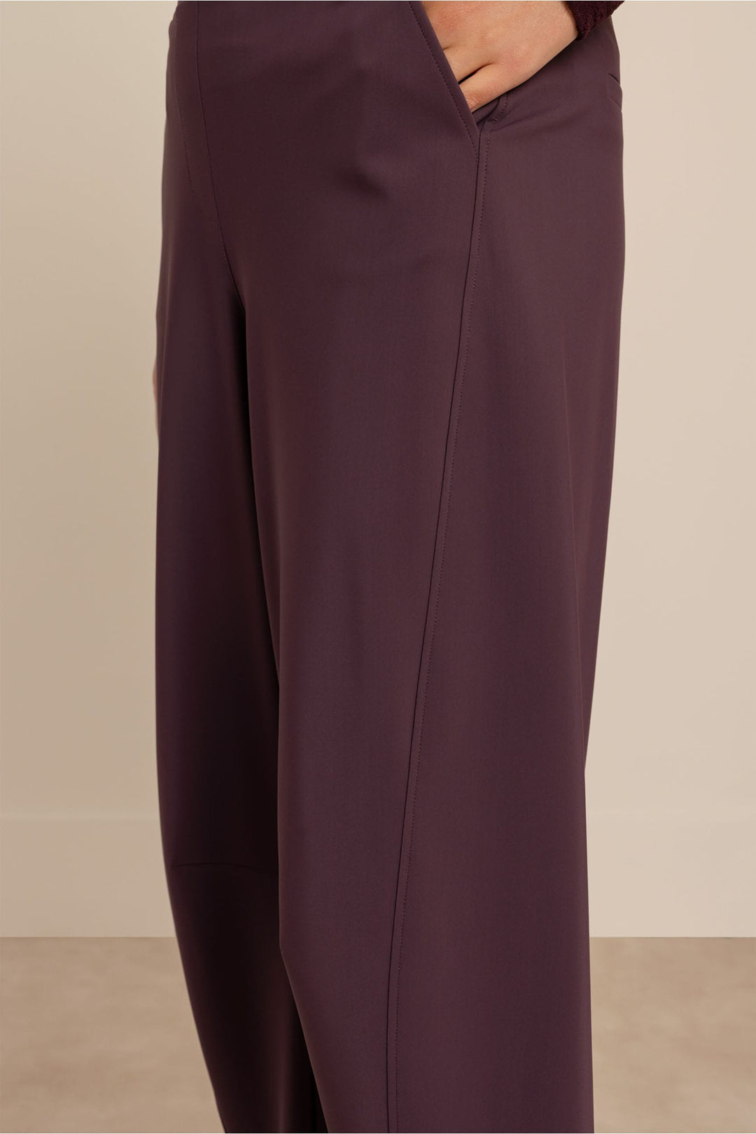 Studio Anneloes 14209 Marlis lange broek aubergine – dames