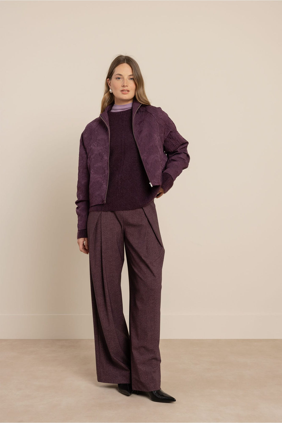 Studio Anneloes 14254 Mels jack dames aubergine
