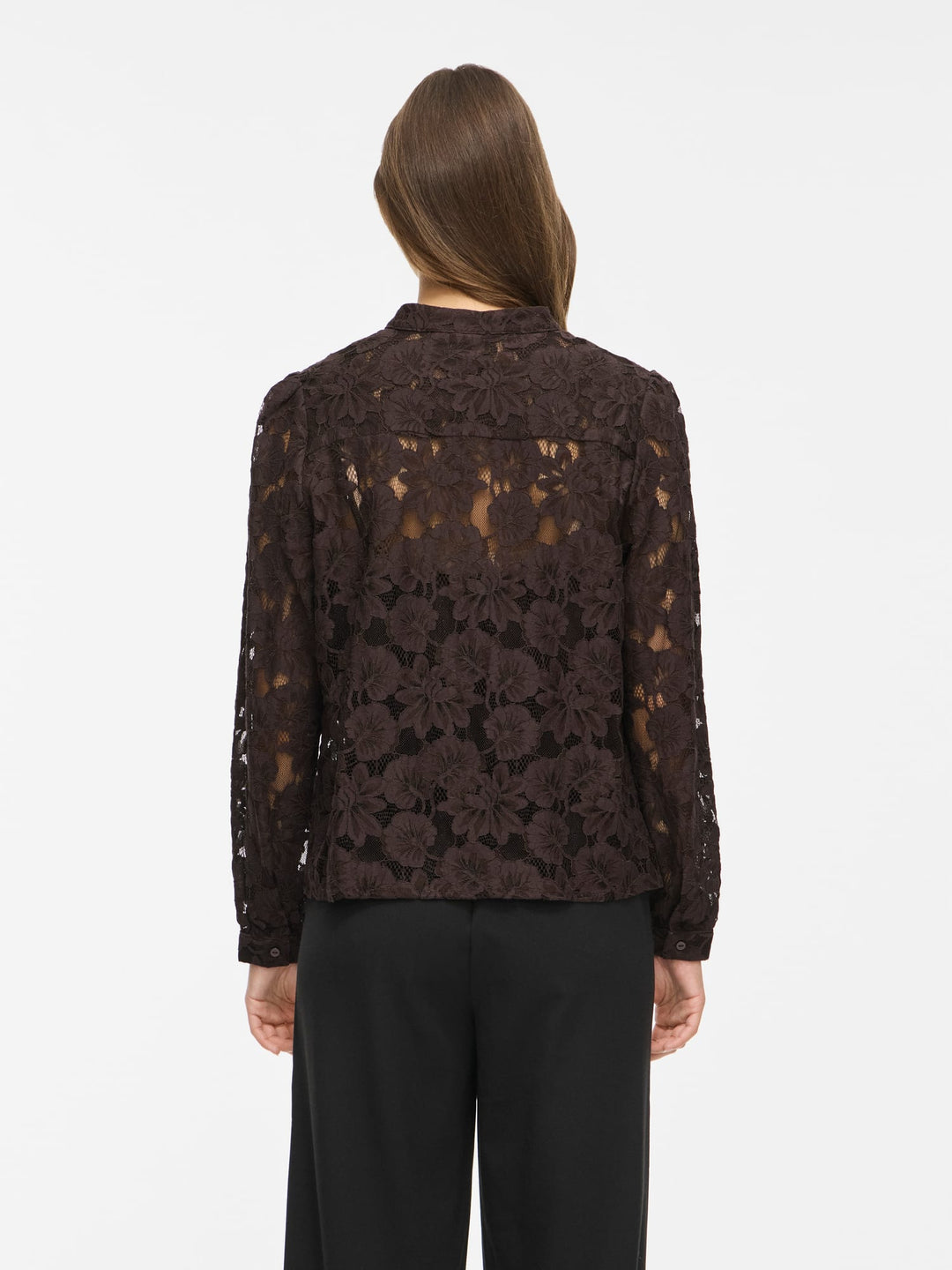 Vila 14121352 Sala blouse l/m dames bruin