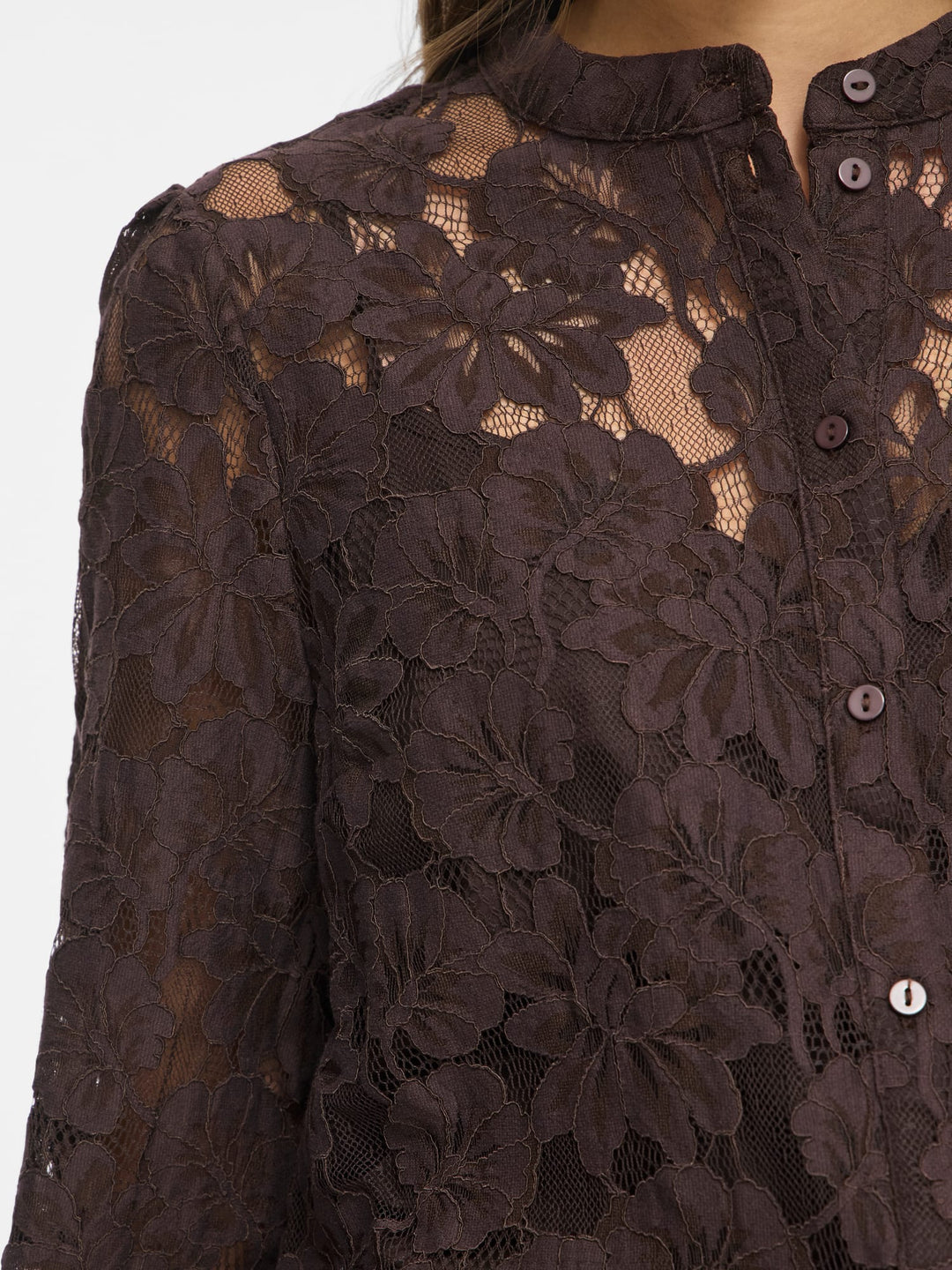 Vila 14121352 Sala blouse l/m dames bruin