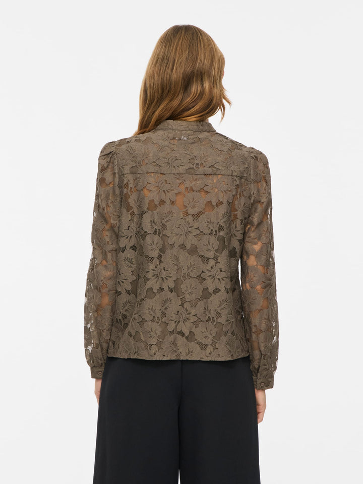 Vila 14121352 Sala blouse l/m dames taupe