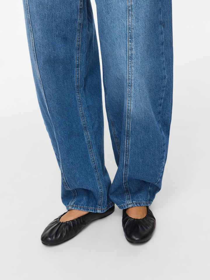 Vila 14119432 Beau low crotch baggy jeans blue denim