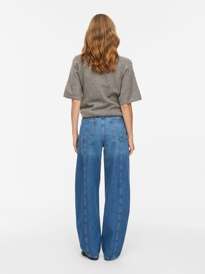 Vila 14119432 Beau low crotch baggy jeans blue denim